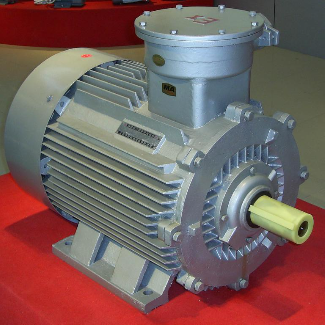 YVFE3-3552-2防爆电机45°角实拍